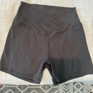 Olive green bike shorts